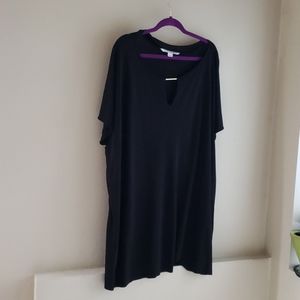DVF Oversized Black Mini Dress/Tunic - Large